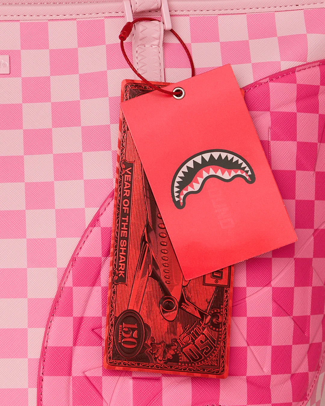PINK SHARKS IN PARIS PATCH TOTE - Image 6