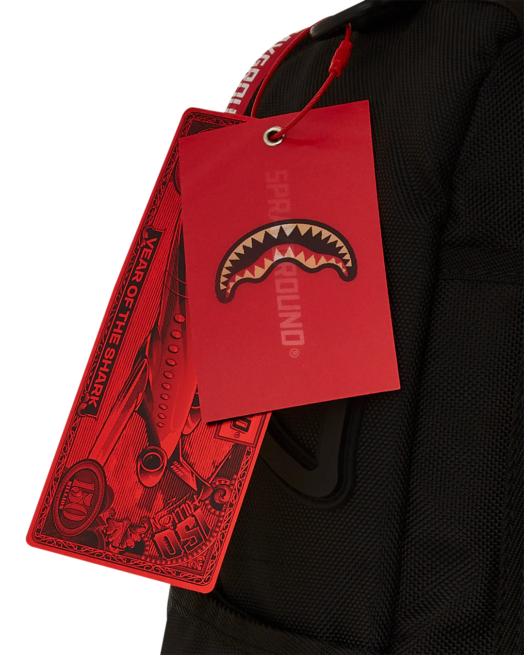 PRINTED ZIPPER SHARK DLX BACKPACK - Image 9