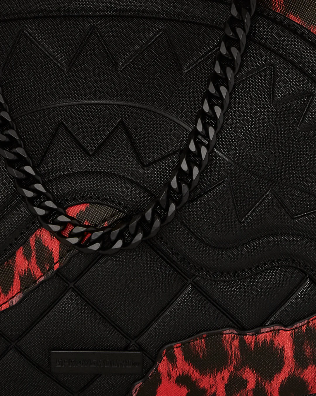 RED LEOPARD PUFFER VICE SHOULDER BAG - Image 5