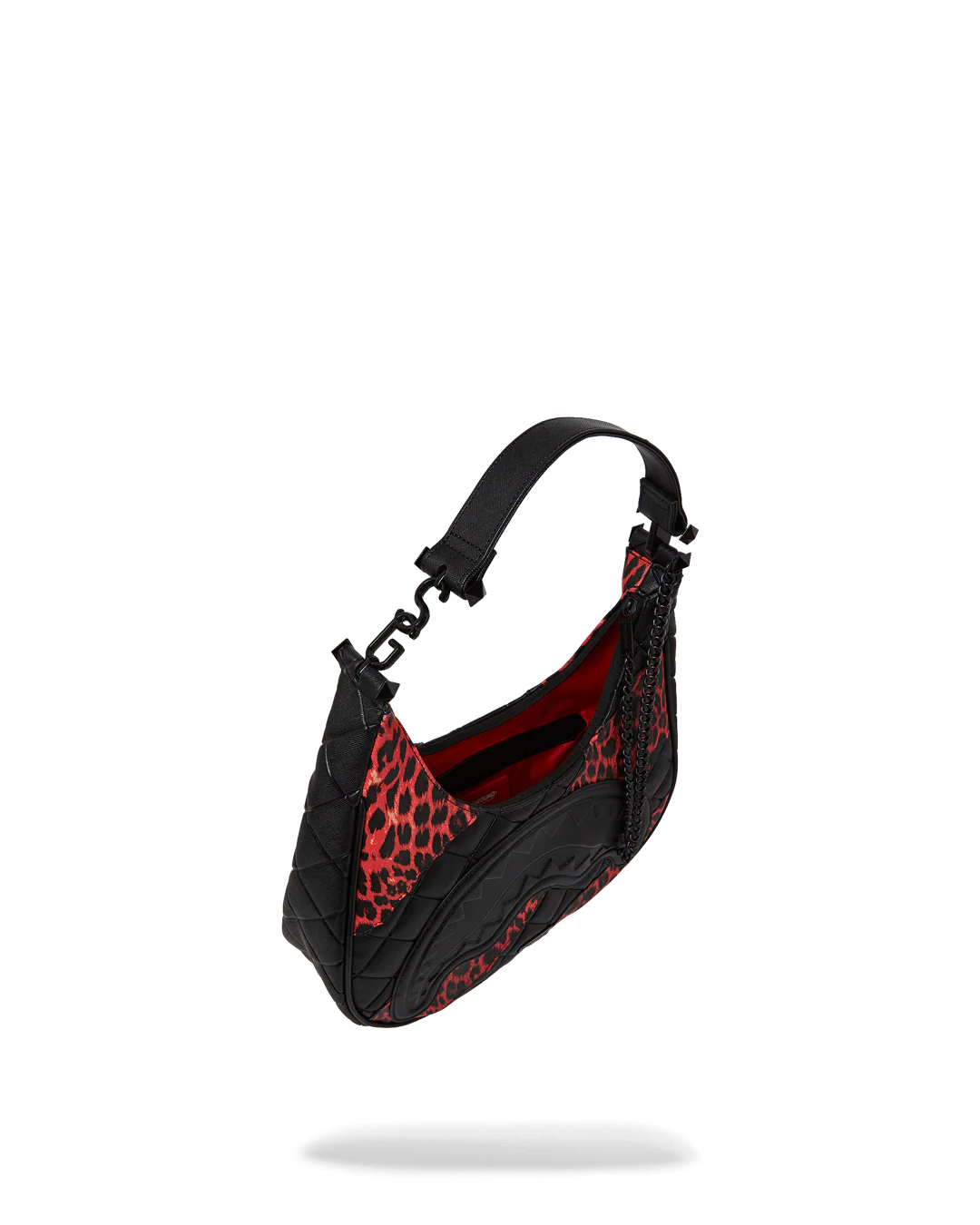 RED LEOPARD PUFFER VICE SHOULDER BAG - Image 6