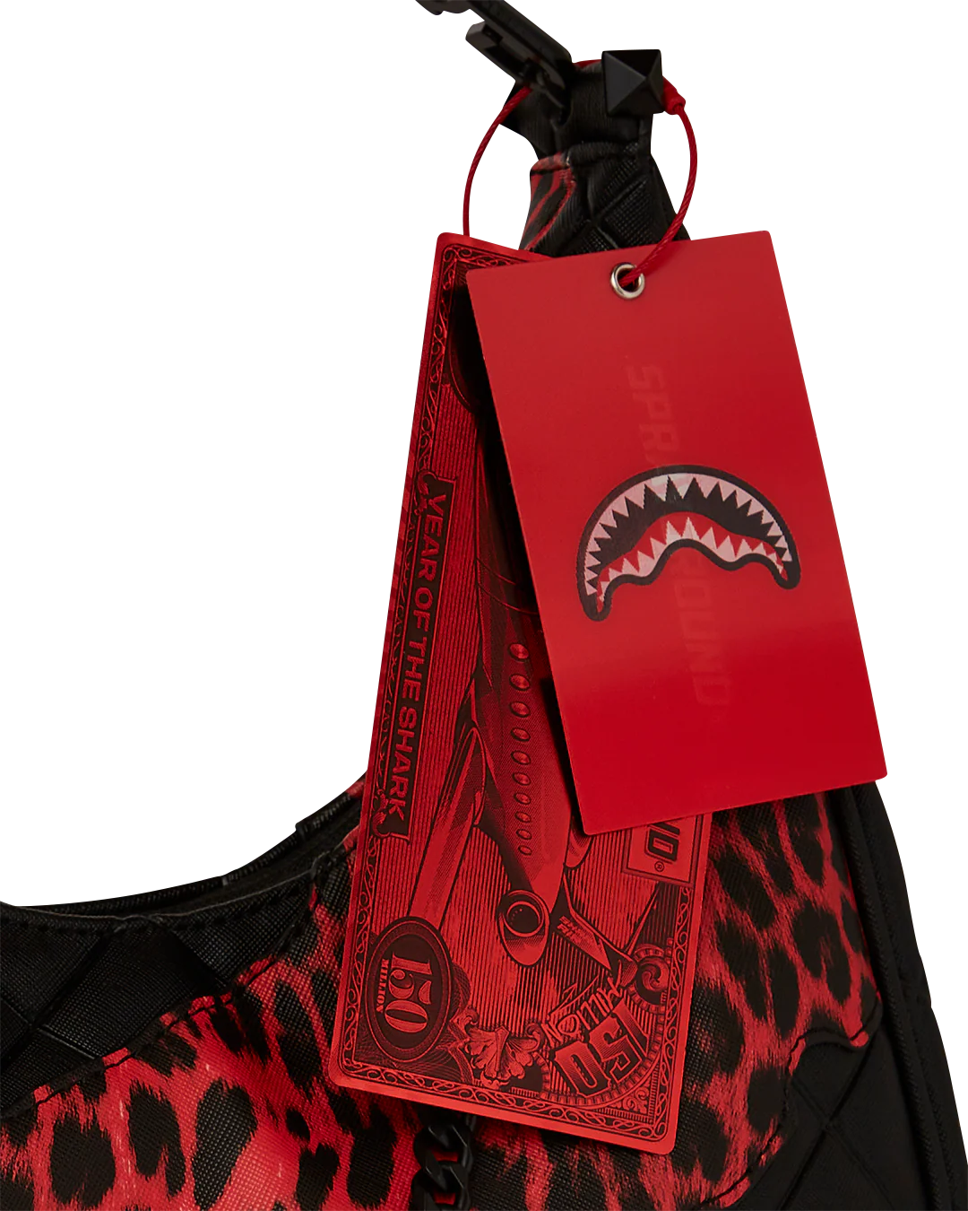 RED LEOPARD PUFFER VICE SHOULDER BAG - Image 7