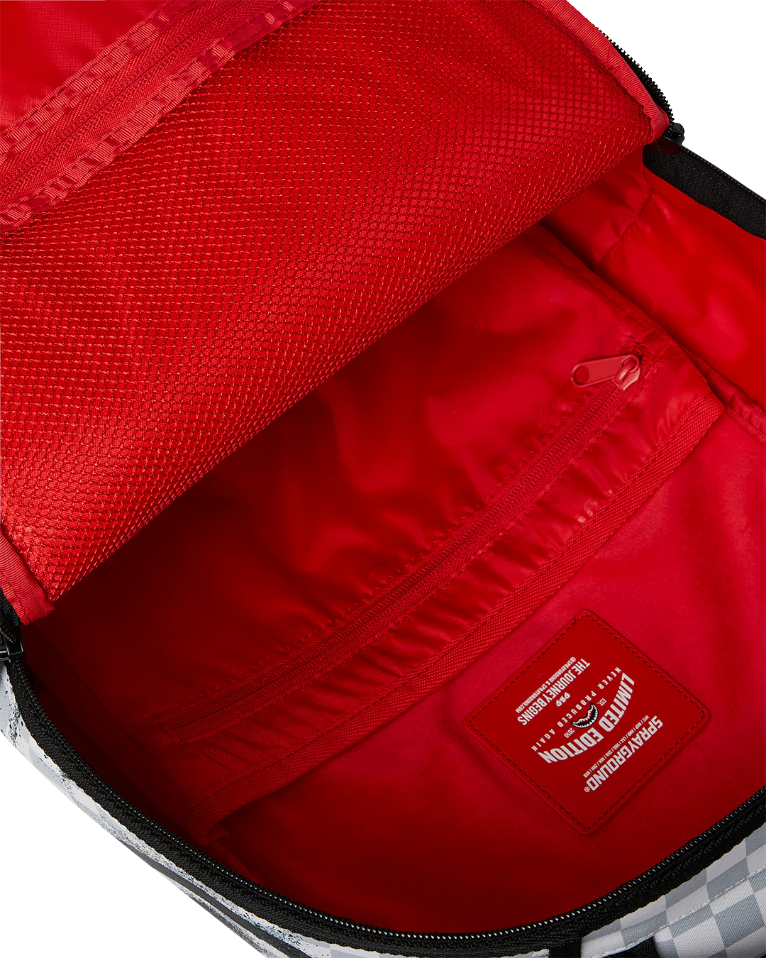 RED STENCIL SHARK BACKPACK - Image 8