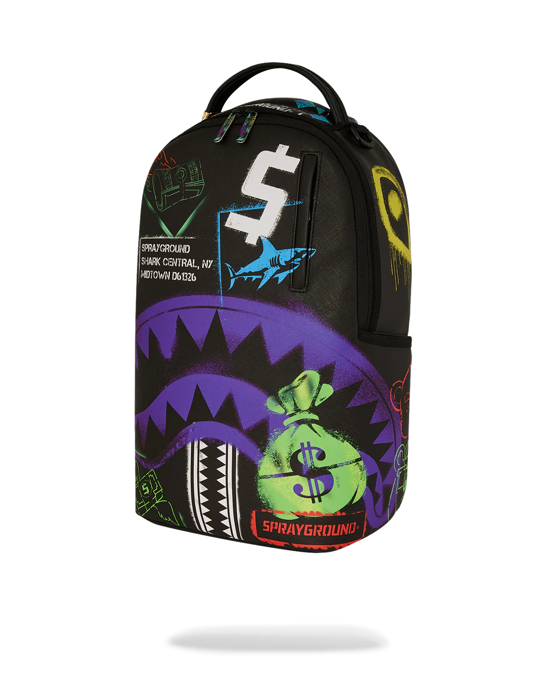 SHARK CENTRAL STENCILS BLACK DLXSV BACKPACK - Image 5