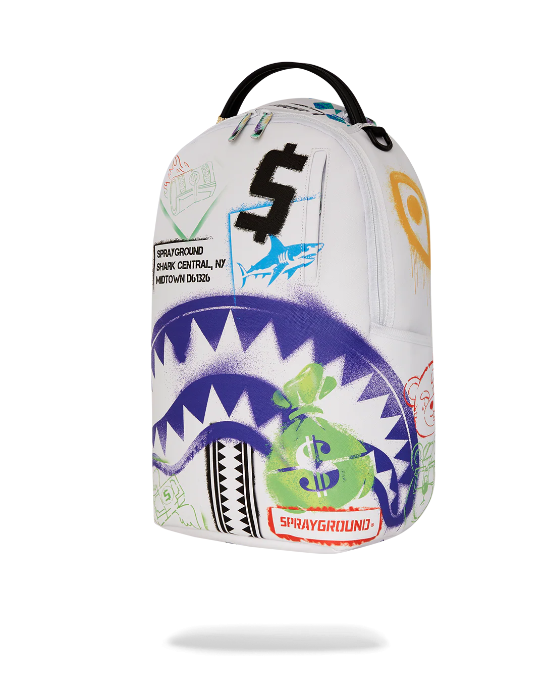 SHARK CENTRAL STENCILS WHITE DLXSV BACKPACK - Image 5