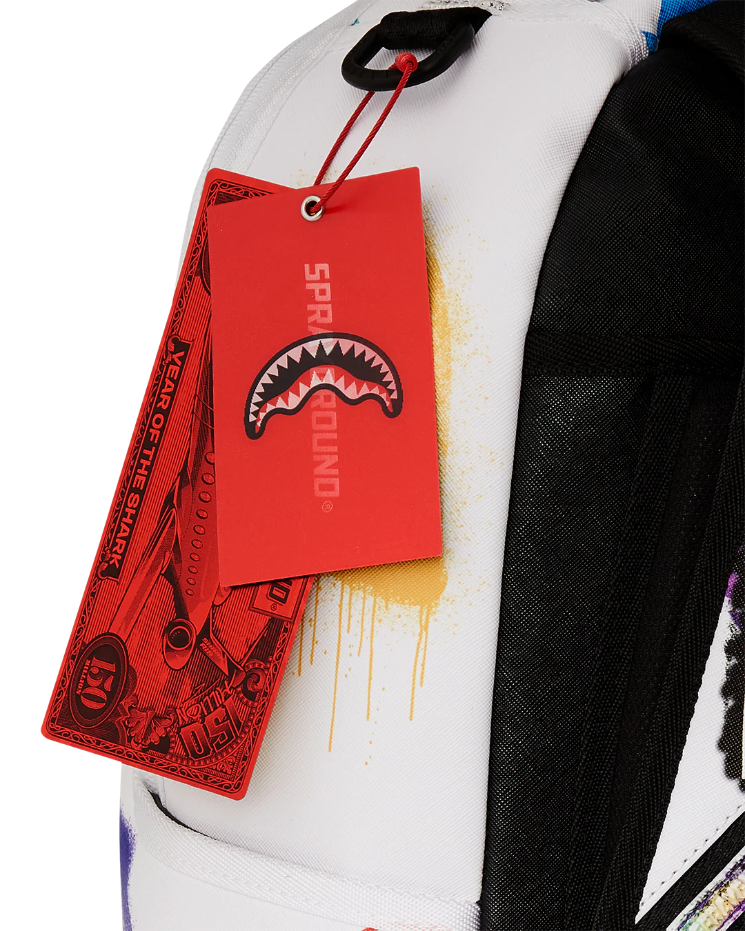 SHARK CENTRAL STENCILS WHITE DLXSV BACKPACK - Image 9