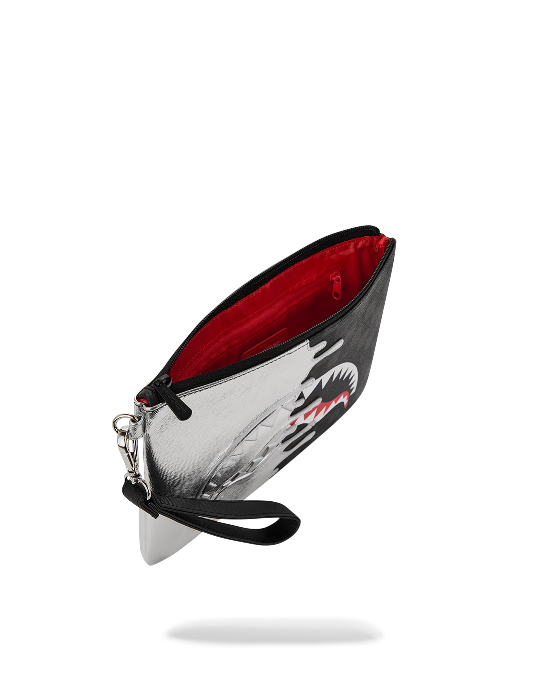 SILVER SIDE DRIP CROSSOVER CLUTCH - Image 5