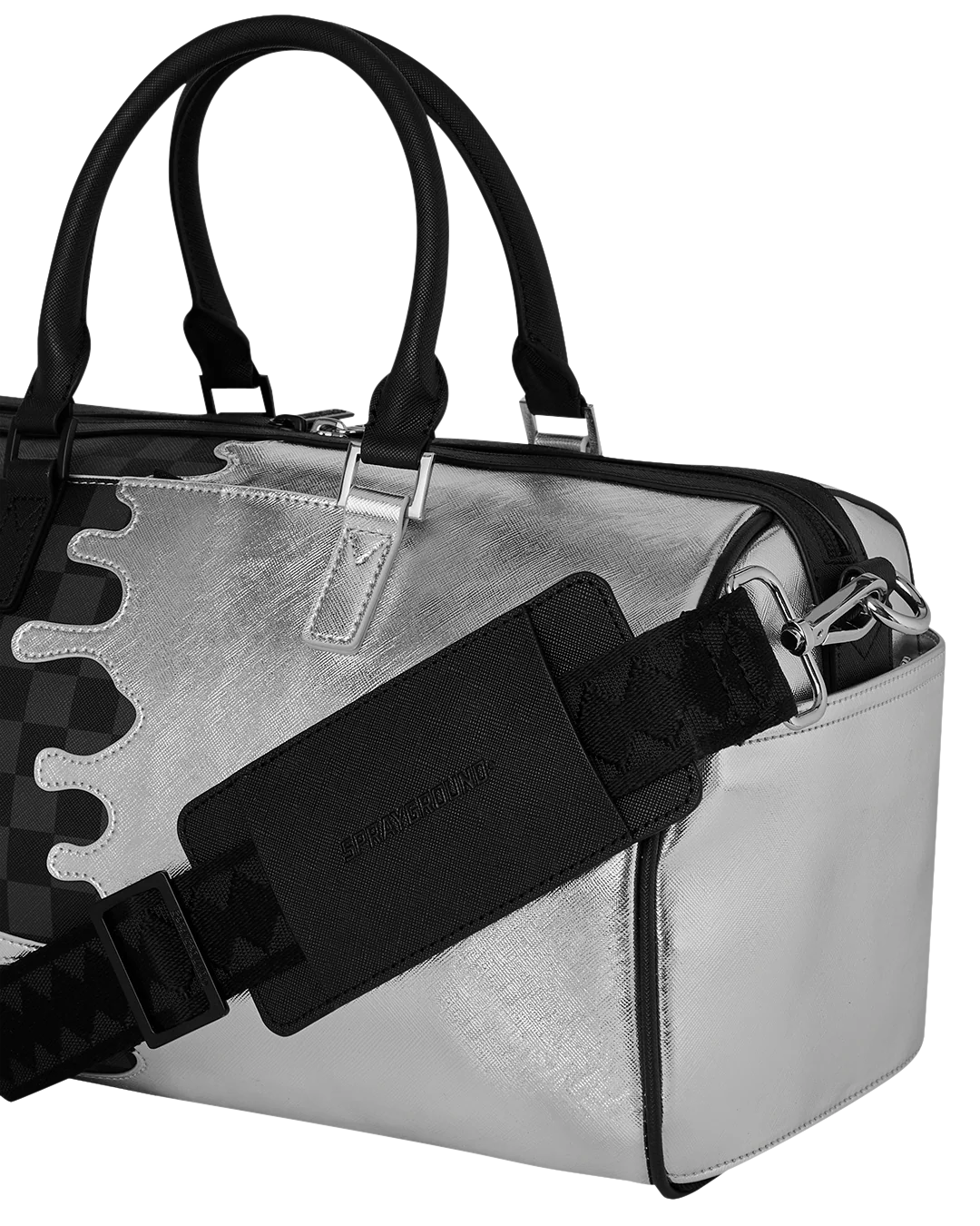 SILVER SIDE DRIP MINI DUFFLE - Image 5