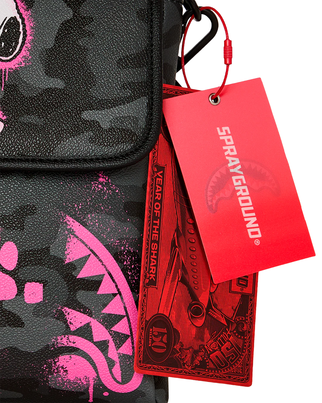SNOOPY PINK STENCIL MESSENGER SLING - Image 6