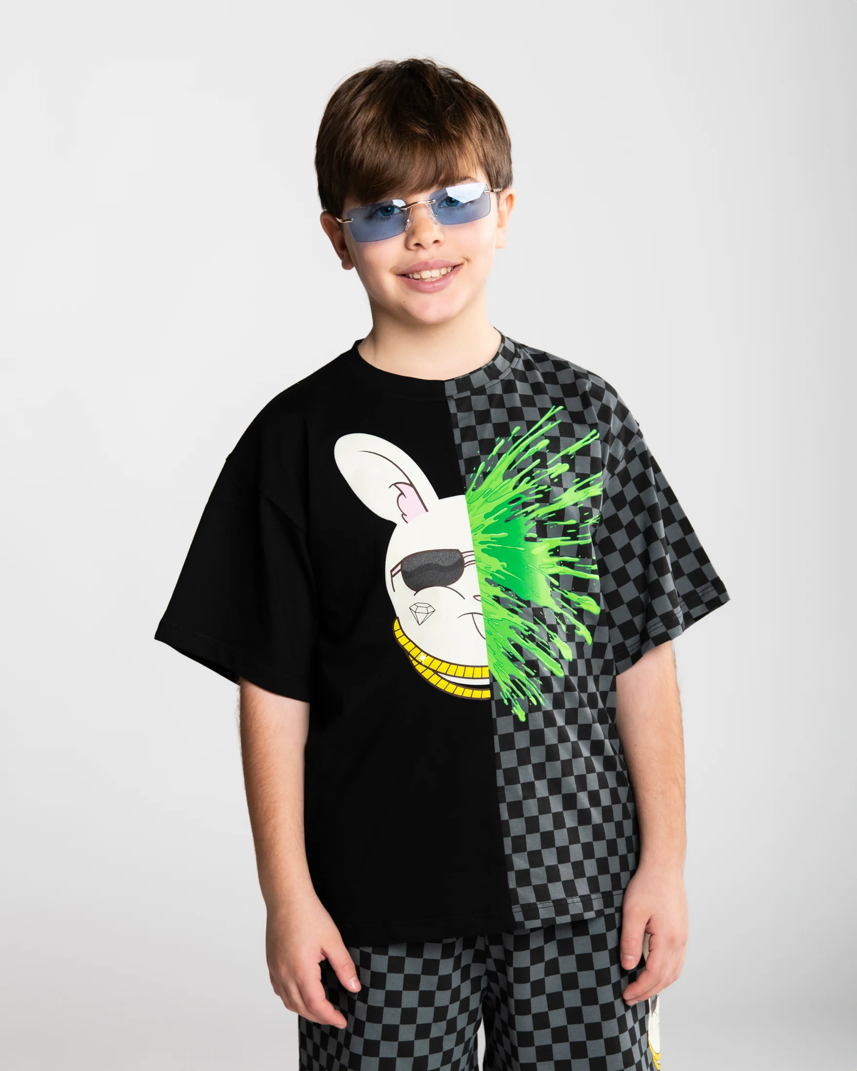 SPLATTER BUNNY SPLIT OVER T- SHIRT - Image 2