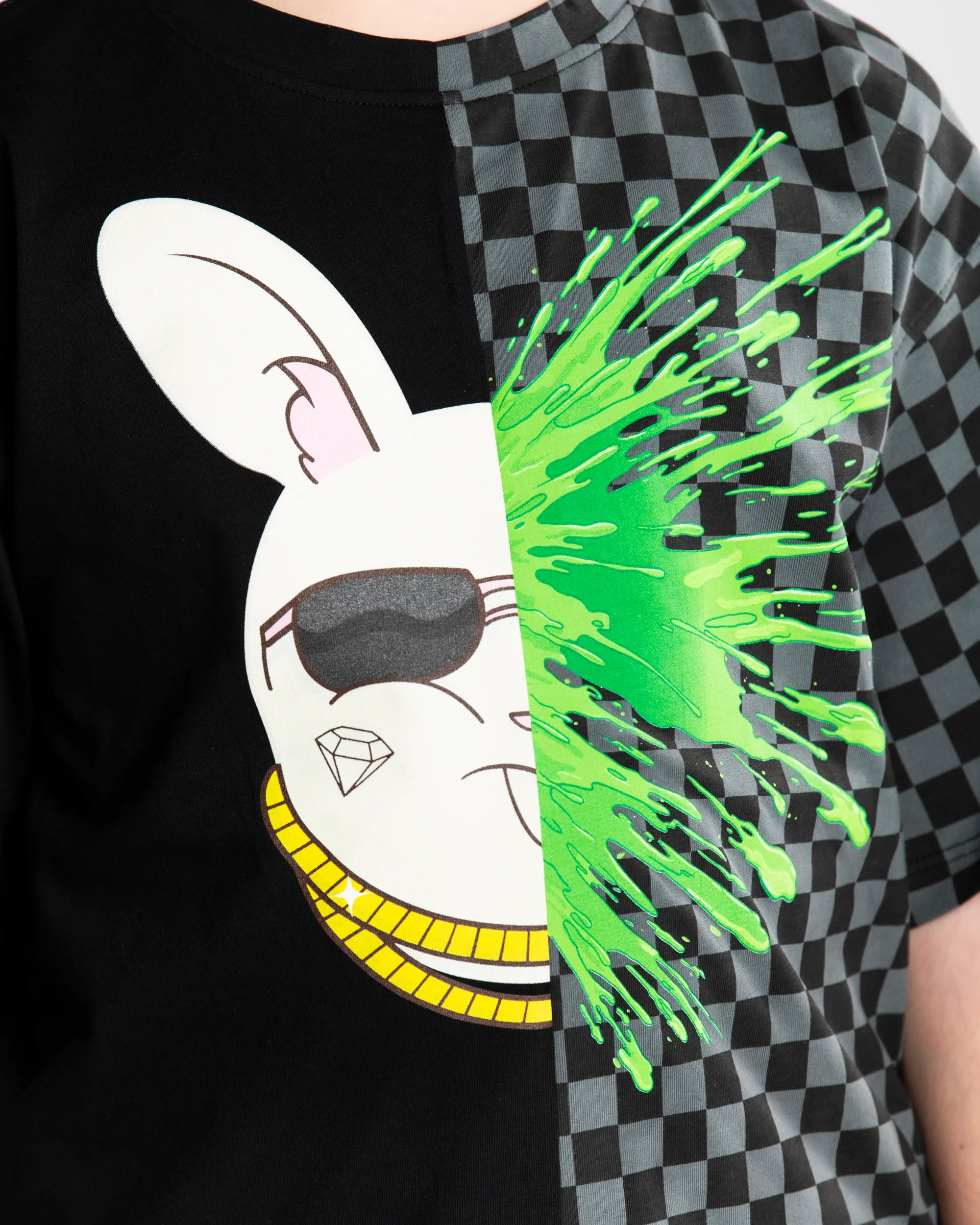 SPLATTER BUNNY SPLIT OVER T- SHIRT - Image 3