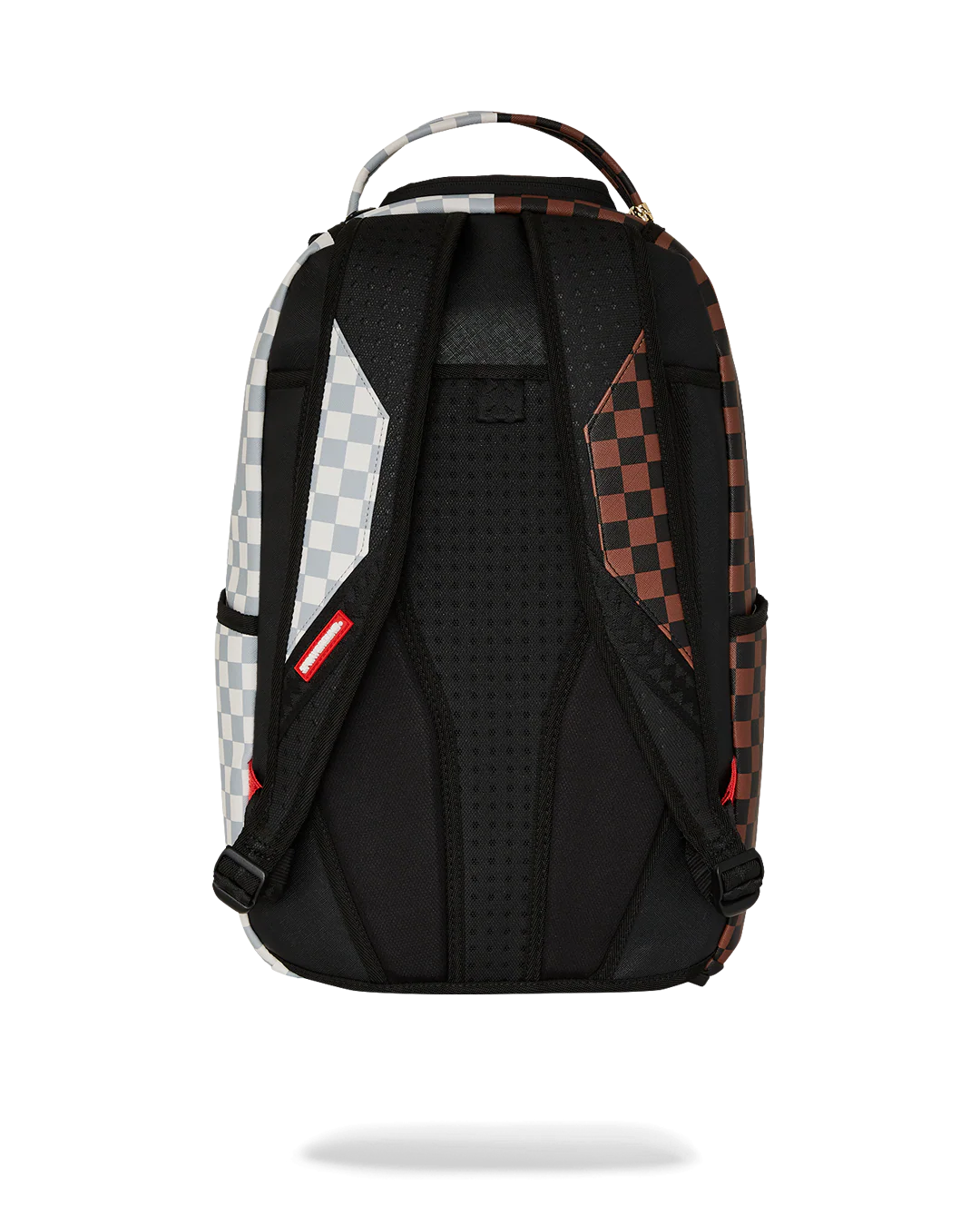 SPLIT BROWN AND CREAM CHECK DLXV BACKPACK - Image 4