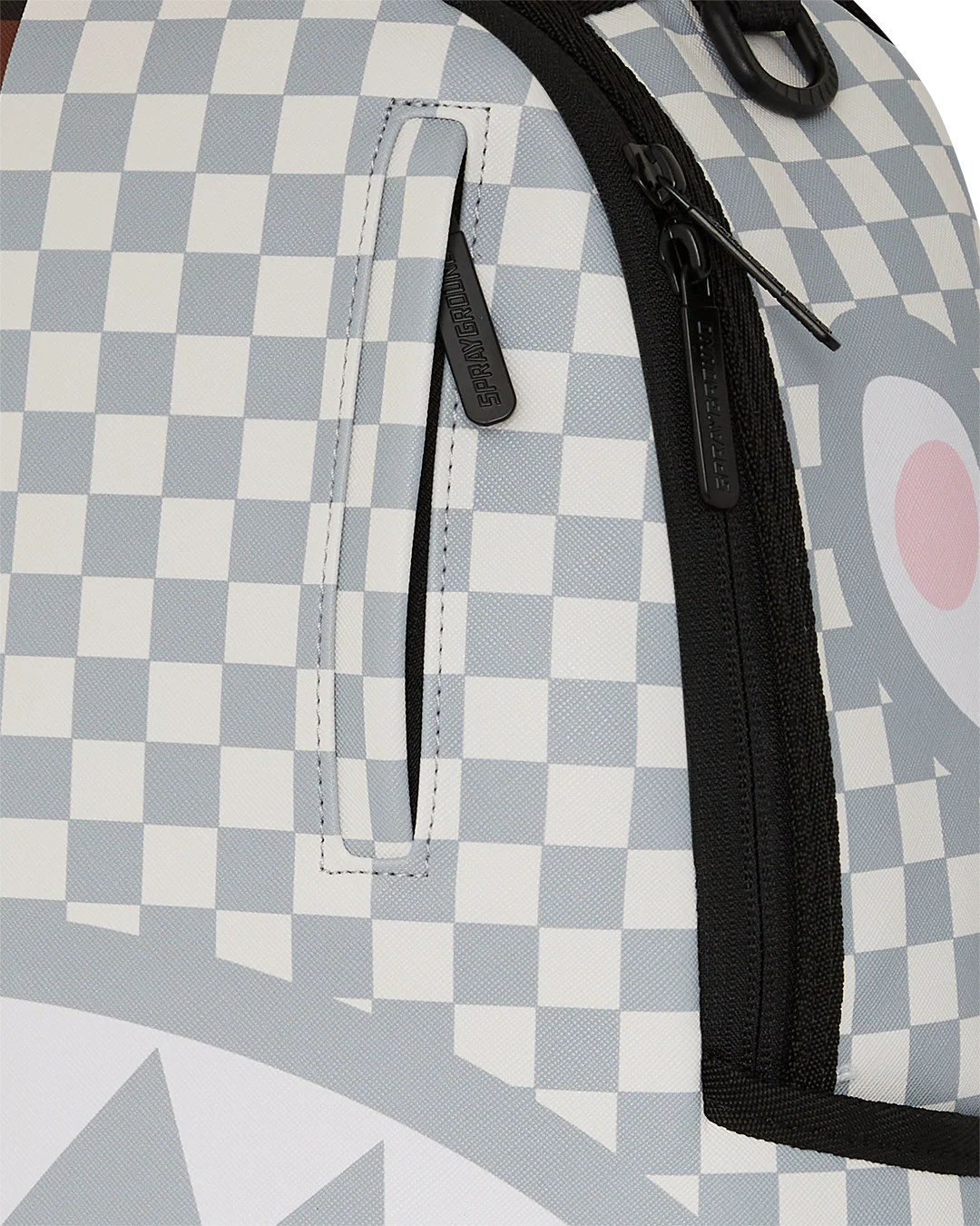 SPLIT BROWN AND CREAM CHECK DLXV BACKPACK - Image 6