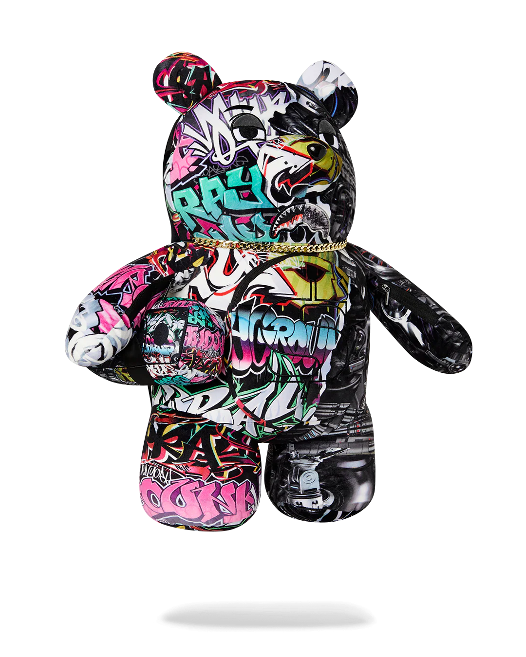 SPLIT CYBERSHARK MONEYBEAR TEDDY BEAR BACKPACK - Image 2