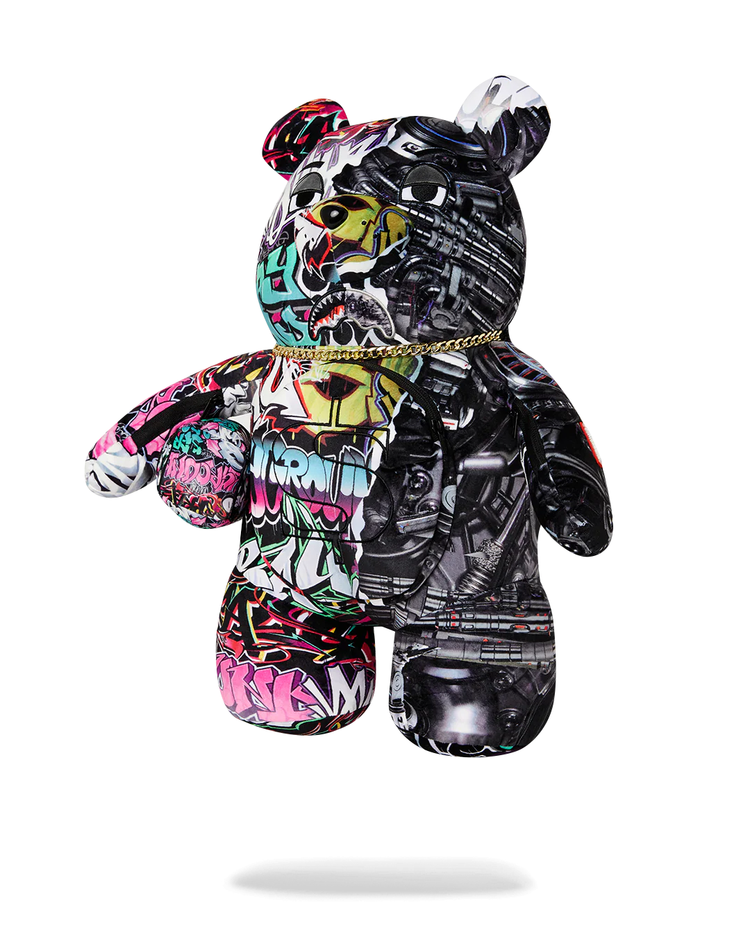 SPLIT CYBERSHARK MONEYBEAR TEDDY BEAR BACKPACK - Image 3