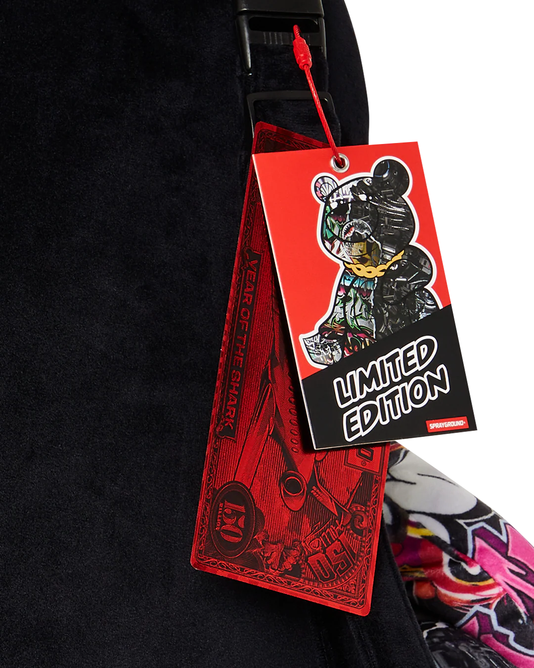 SPLIT CYBERSHARK MONEYBEAR TEDDY BEAR BACKPACK - Image 8
