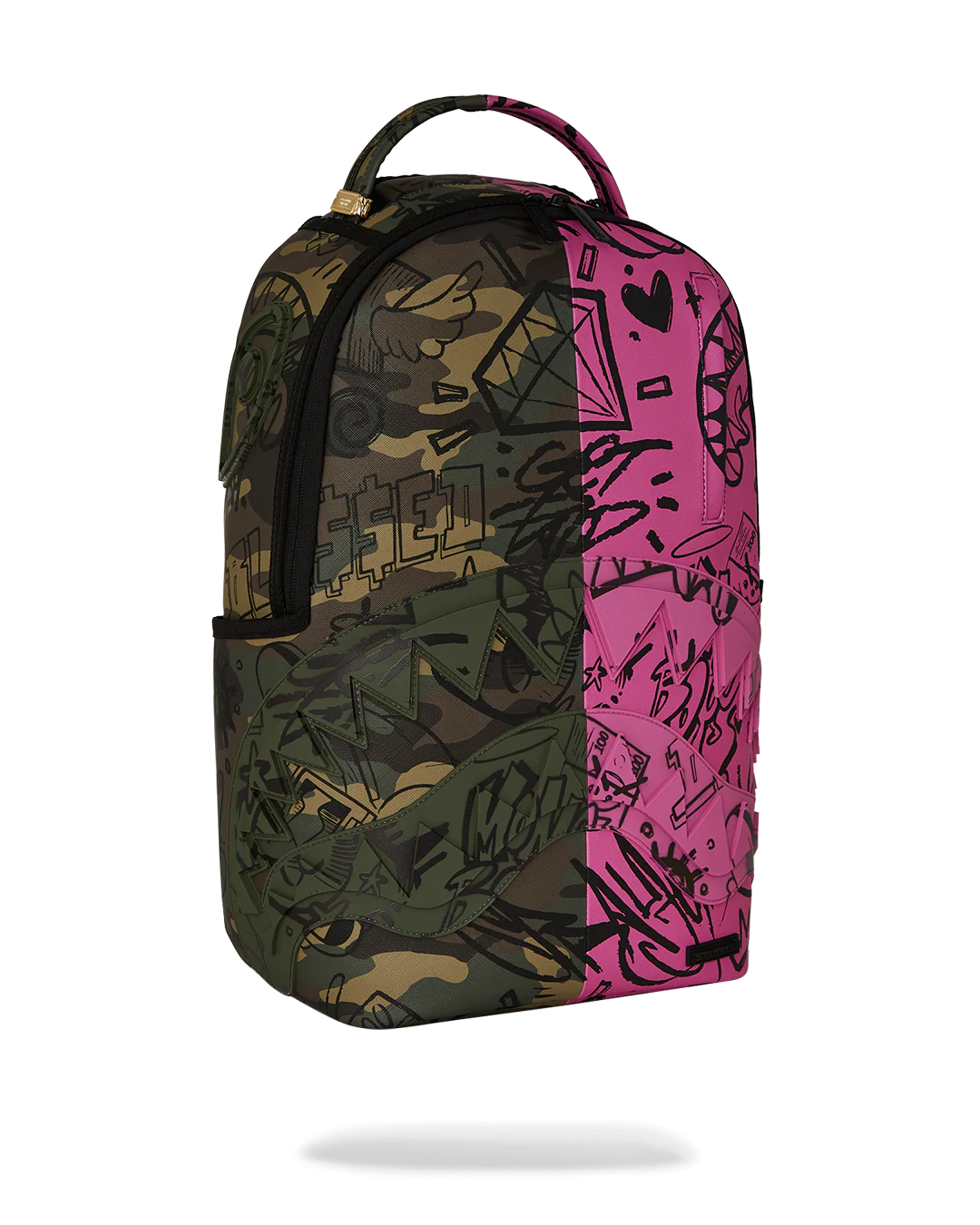 SPLIT PINK AND CAMO DLXSV BACKPACK - Image 2