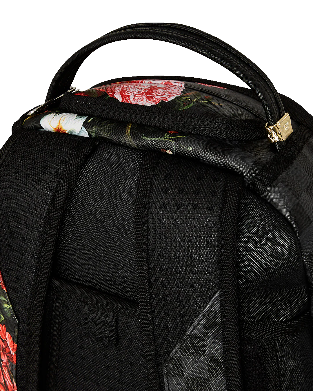 SPLIT PINK FLORAL CHECK DLXSV BACKPACK - Image 7