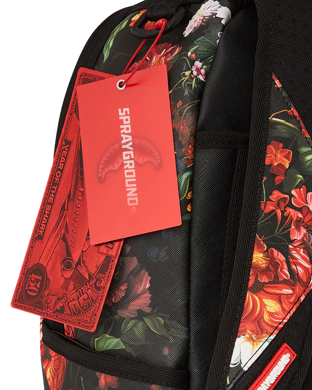 SPLIT PINK FLORAL CHECK DLXSV BACKPACK - Image 9