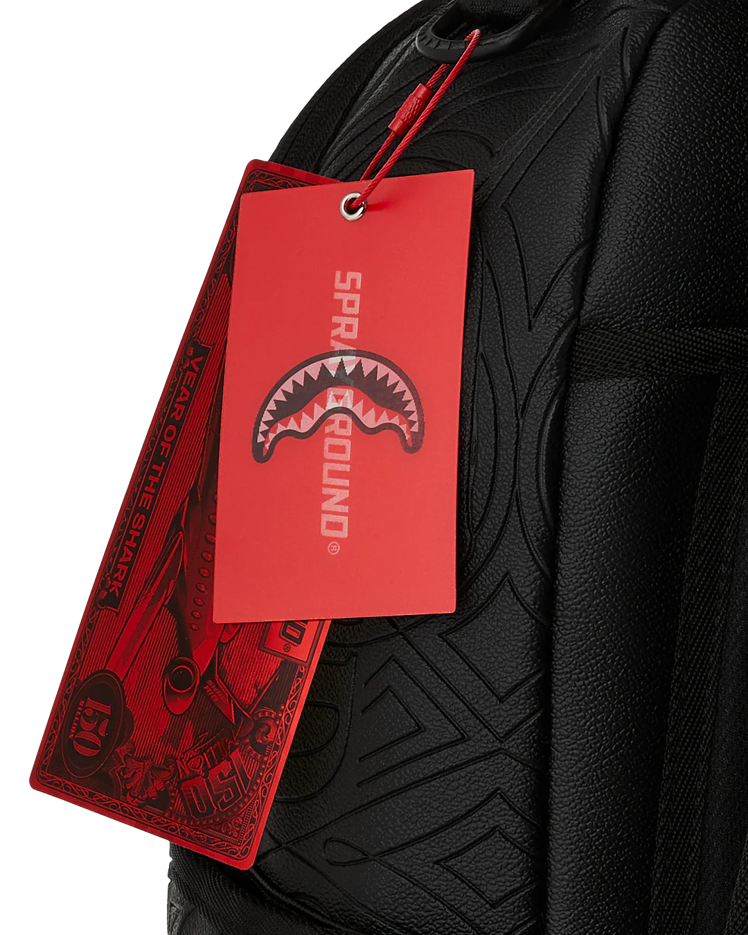 TONAL MONOGRAM EMBOSS SHARK BACKPACK - Image 10