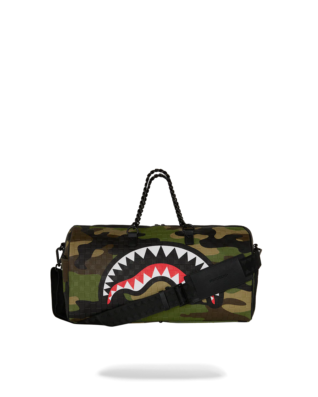 WOODLAND CAMO CHECK CHAIN DUFFLE - Image 4