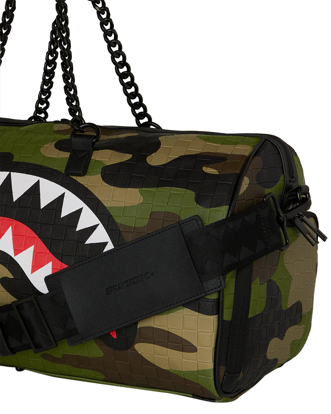 WOODLAND CAMO CHECK CHAIN DUFFLE - Image 5