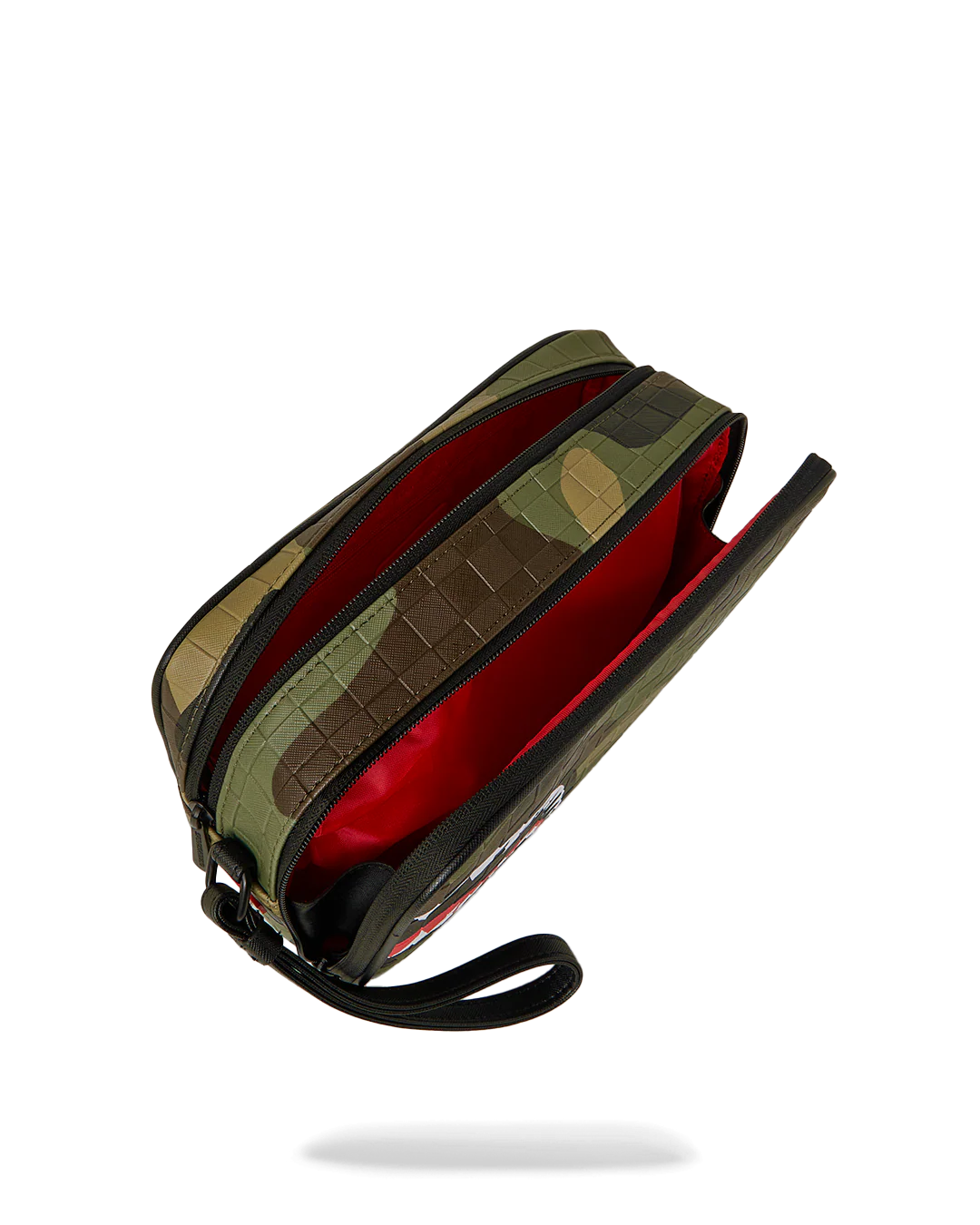 WOODLAND CAMO CHECK TOILETRY BAG - Image 4